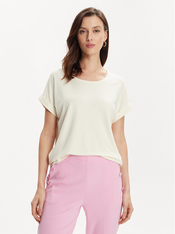 ONLY T-Shirt Moster 15106662 Écru Regular Fit