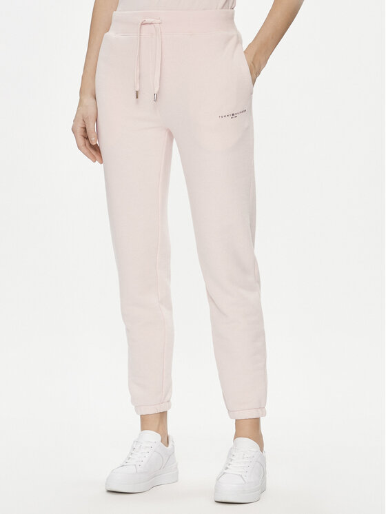 Tommy Hilfiger Spodnie dresowe 1985 WW0WW38690 Różowy Tapered Fit