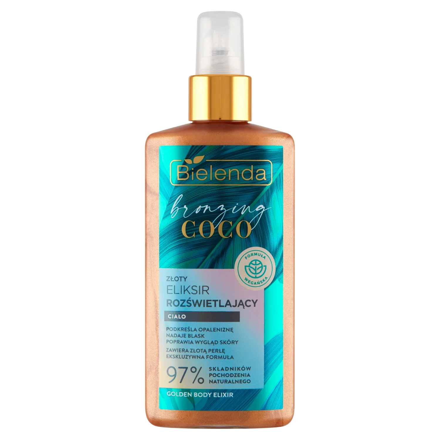 Bielenda Bronzing Coco Złoty eliksir rozświetlający ciało 150 ml