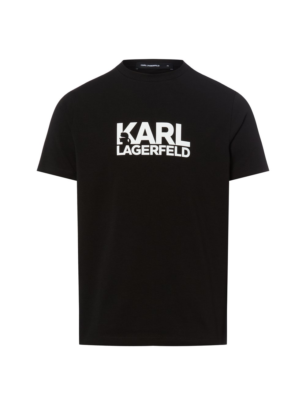 KARL LAGERFELD Koszulka męska Mężczyźni Bawełna czarny, M