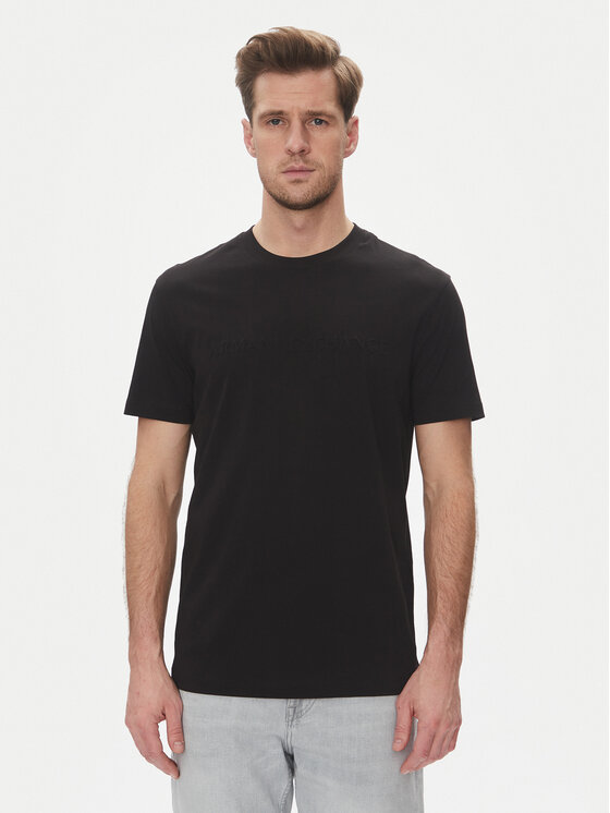 Armani Exchange T-Shirt XM000554 AF10356 UC001 Czarny Regular Fit