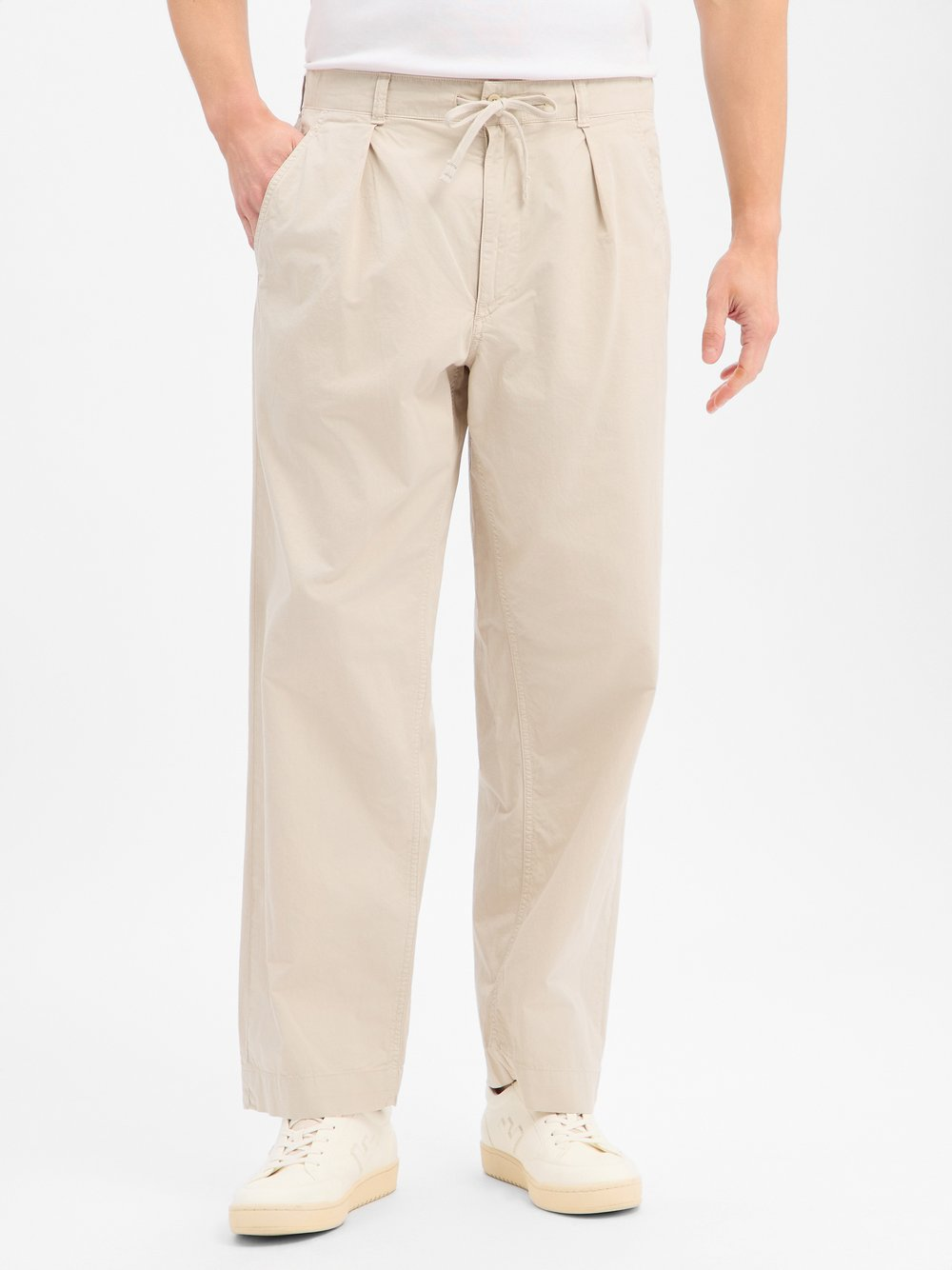 Polo Ralph Lauren Męskie spodnie materiałowe - Prepster Easy Pant Mężczyźni Bawełna (100%) beżowy, S