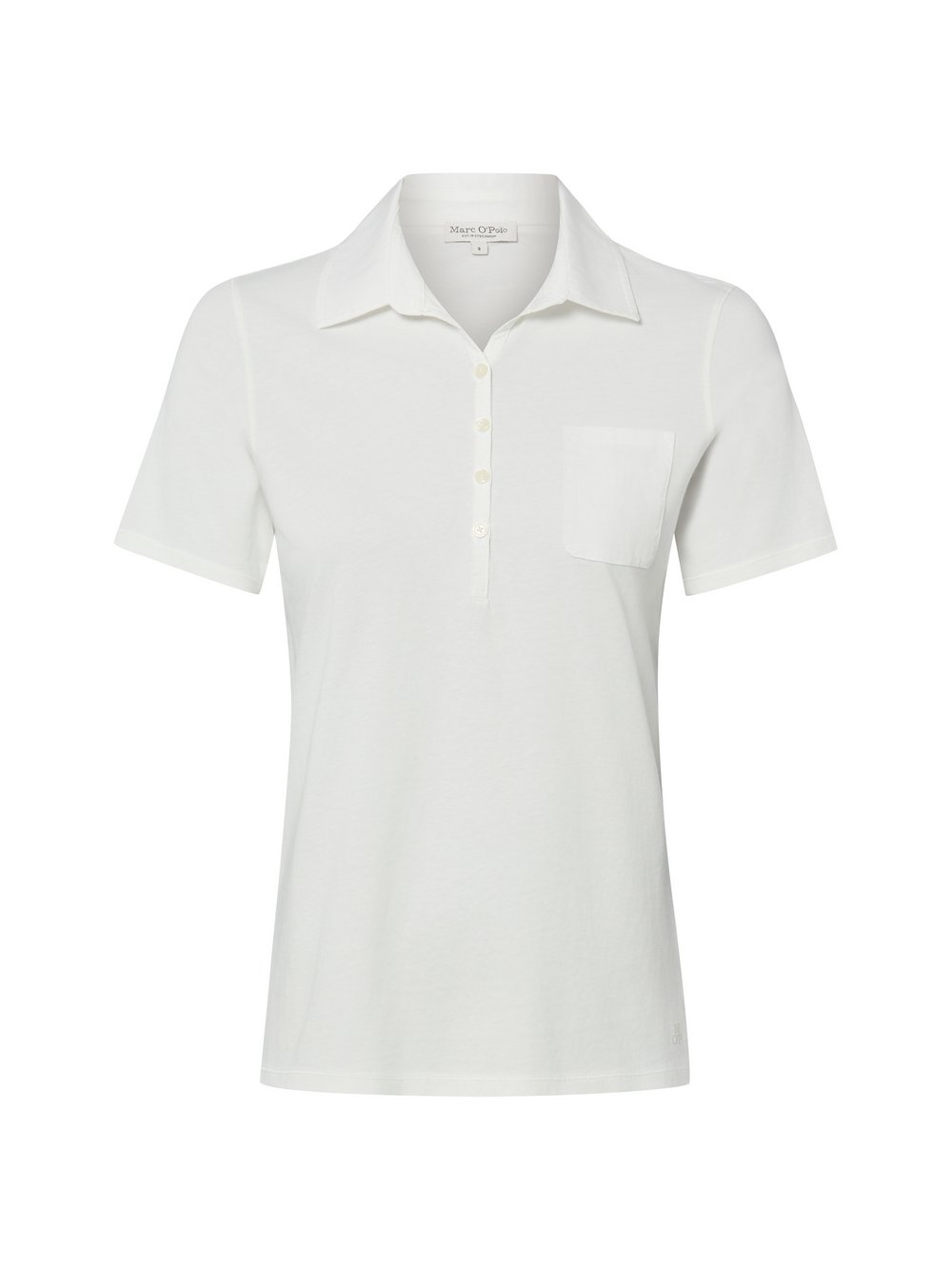 Marc O'Polo Damska koszulka polo Kobiety Bawełna biały, XS