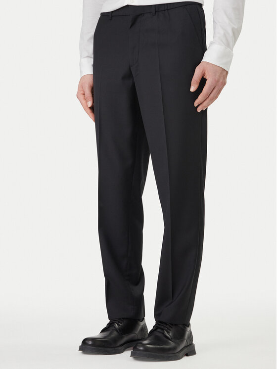 Calvin Klein Spodnie materiałowe LV04LF623G Czarny Tapered Fit