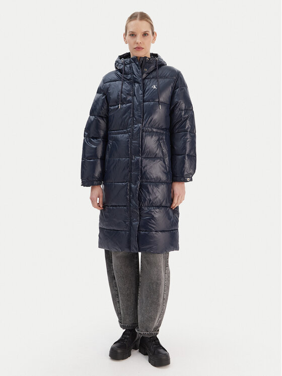Calvin Klein Jeans Kurtka zimowa LV047D506G Granatowy Relaxed Fit