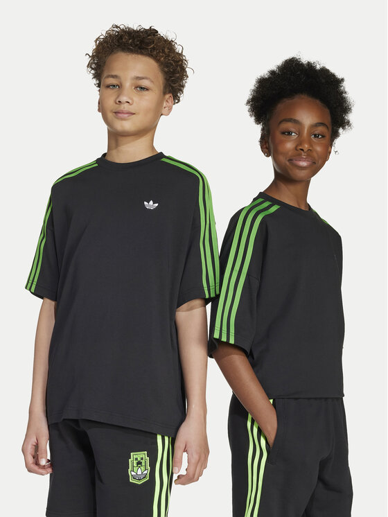 adidas T-Shirt Minecraft JW7751 Czarny Loose Fit