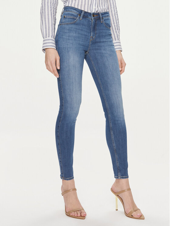 Lee Jeansy Scarlet 112346881 Niebieski Skinny Fit