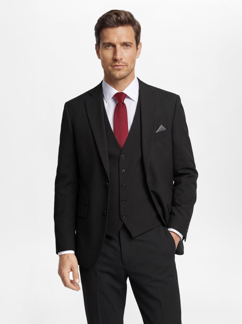 Finshley & Harding Męska kurtka modułowa Mężczyźni Regular Fit czarny, 26