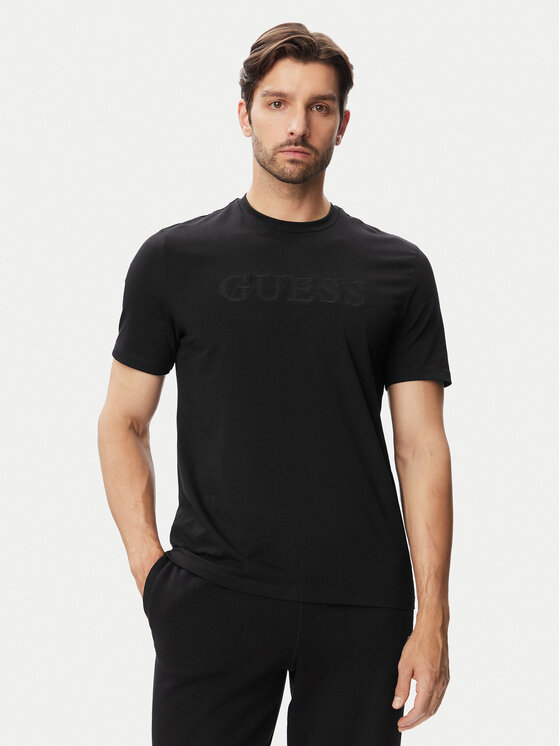 Guess T-Shirt 183088 Czarny Classic Fit