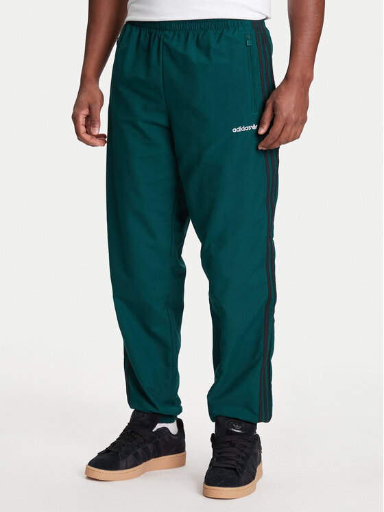 adidas Spodnie dresowe Brushed JX3079 Zielony Regular Fit