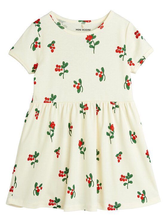 MINI RODINI Sukienka codzienna 2525010311 Biały Regular Fit