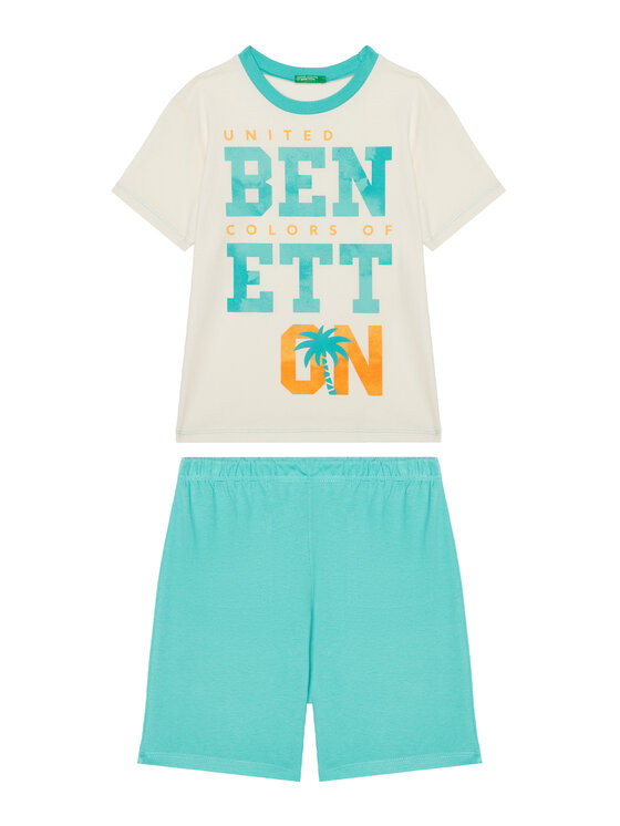 United Colors Of Benetton Piżama 30960P08O Niebieski Regular Fit