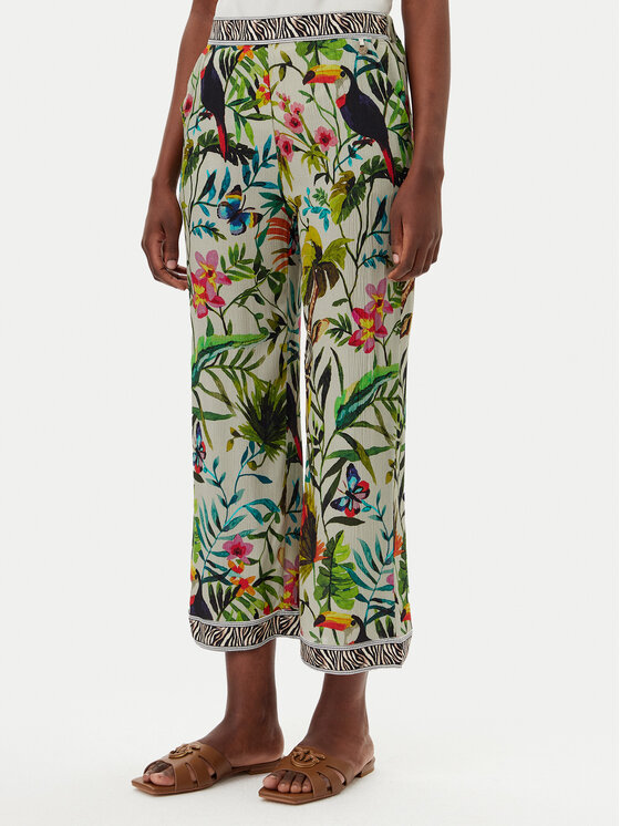 LOLA CASADEMUNT Spodnie materiałowe LS2514016 Kolorowy Relaxed Fit