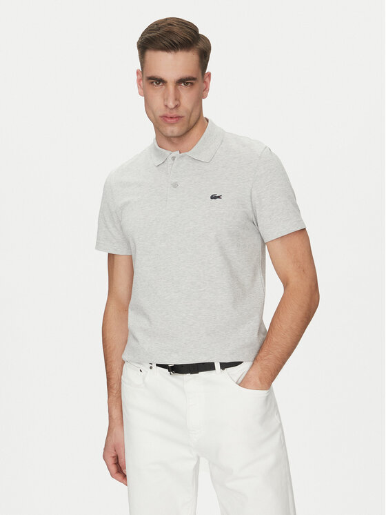Lacoste Polo DH5522 Szary Regular Fit