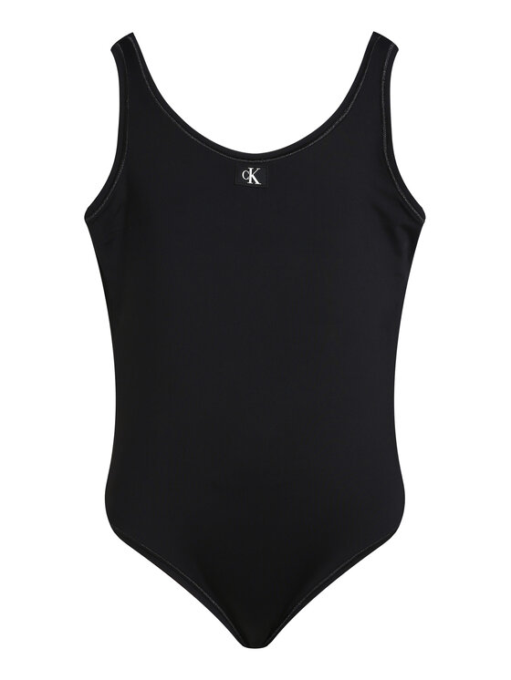 Calvin Klein Swimwear Strój kąpielowy KY0KY00099 Czarny