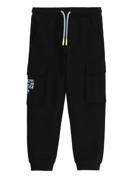 Coccodrillo Spodnie dresowe WC5120102CBK Czarny Slim Fit