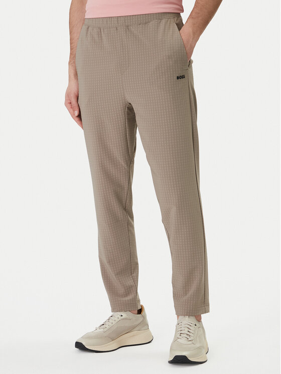 BOSS Spodnie materiałowe Terrace 50558503 Beżowy Tapered Fit