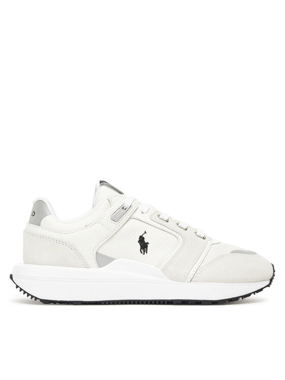 Polo Ralph Lauren Sneakersy Train 89 V2 Suede-Paneled Sneaker 809973974001 Biały