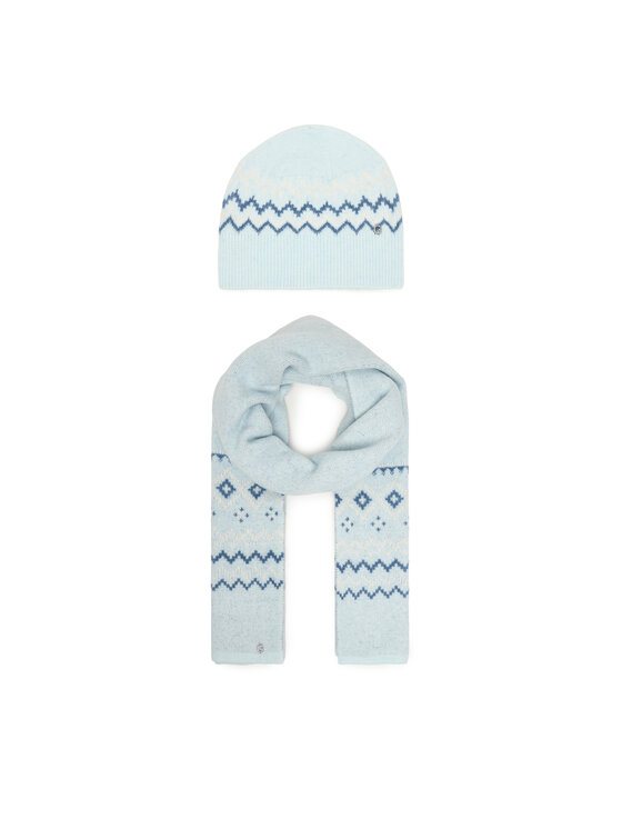Guess Zestaw Szalik i Czapka W5PZ18 Z3LQ0 Niebieski Regular Fit
