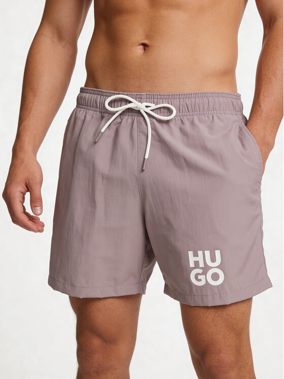 HUGO Szorty kąpielowe Paolo 50545464 Różowy Regular Fit