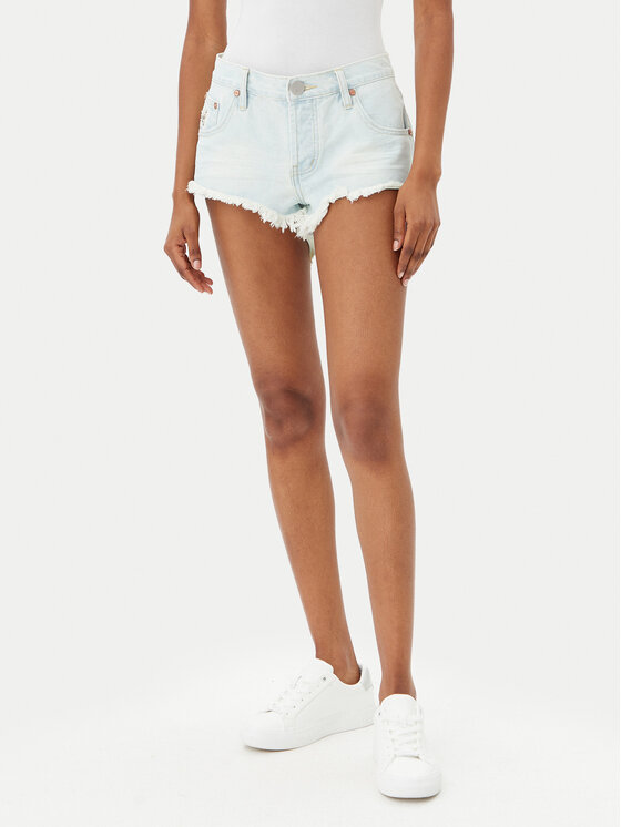 One Teaspoon Szorty jeansowe Bonitas 26867 Niebieski Regular Fit