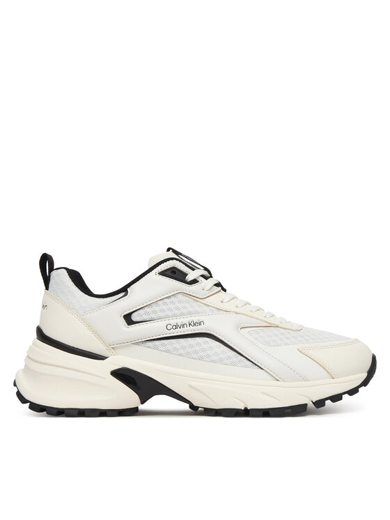 Calvin Klein Sneakersy Hike Run Ckstripe Mesh HW0HW03002 Biały