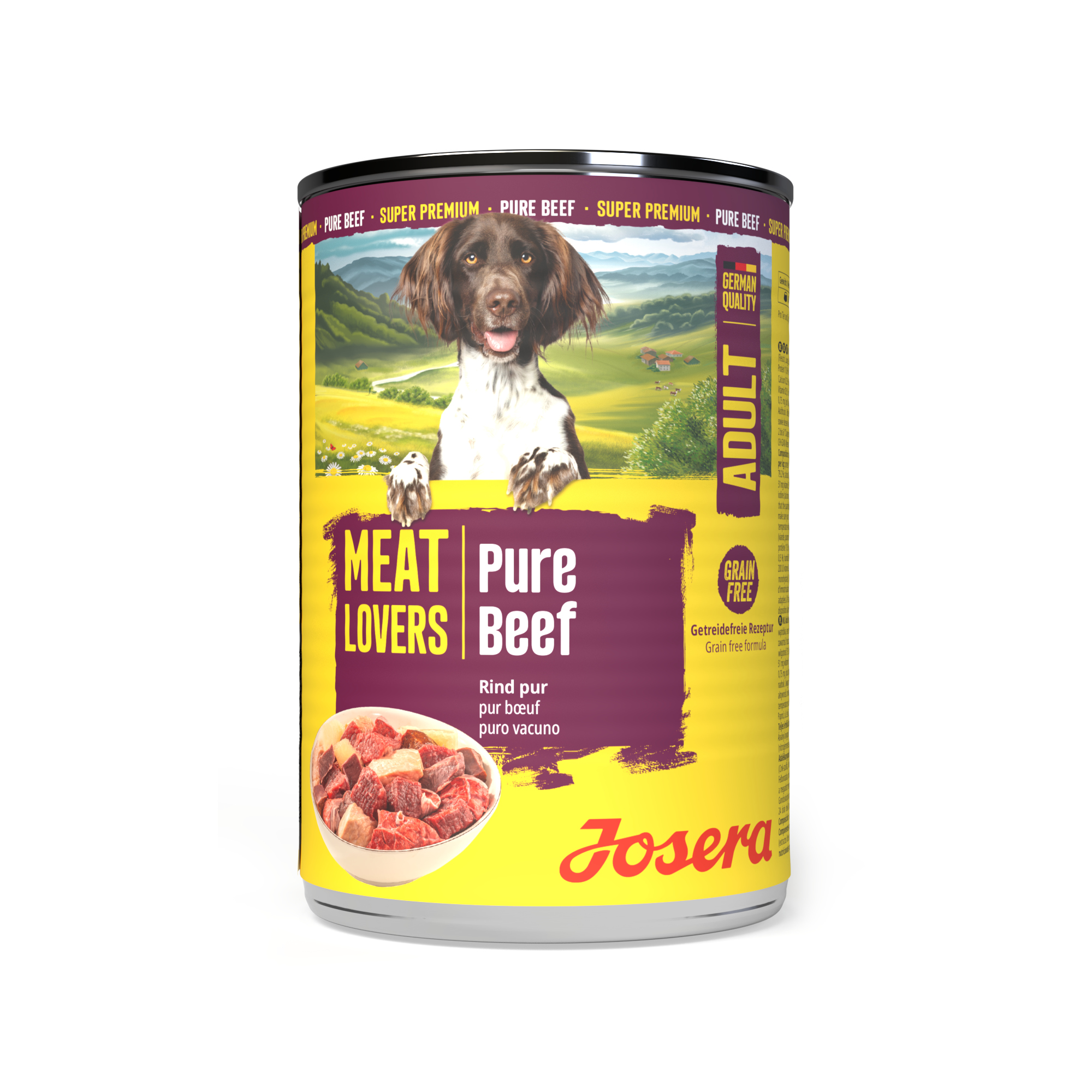 Megapakiet Josera Meatlovers Pure, 12 x 400 g - Wołowina (nowy wygląd)