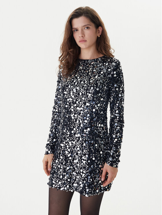 ONLY Sukienka koktajlowa Anika 15358384 Czarny Loose Fit