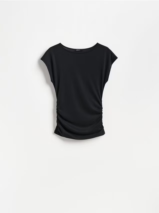 Reserved - T-shirt z modalem - czarny