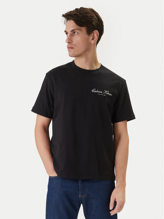 Calvin Klein Jeans T-Shirt LV04RF822G Czarny Regular Fit