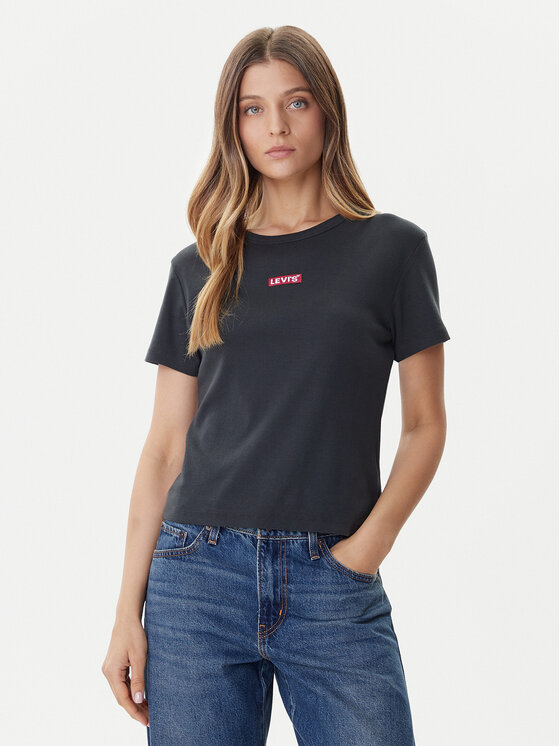 Levi's® T-Shirt Rickie 001Z9-0008 Czarny Slim Fit