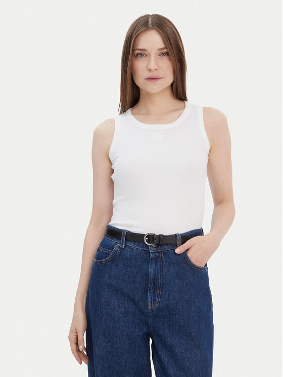 JOOP! Top 30040191 Biały Slim Fit