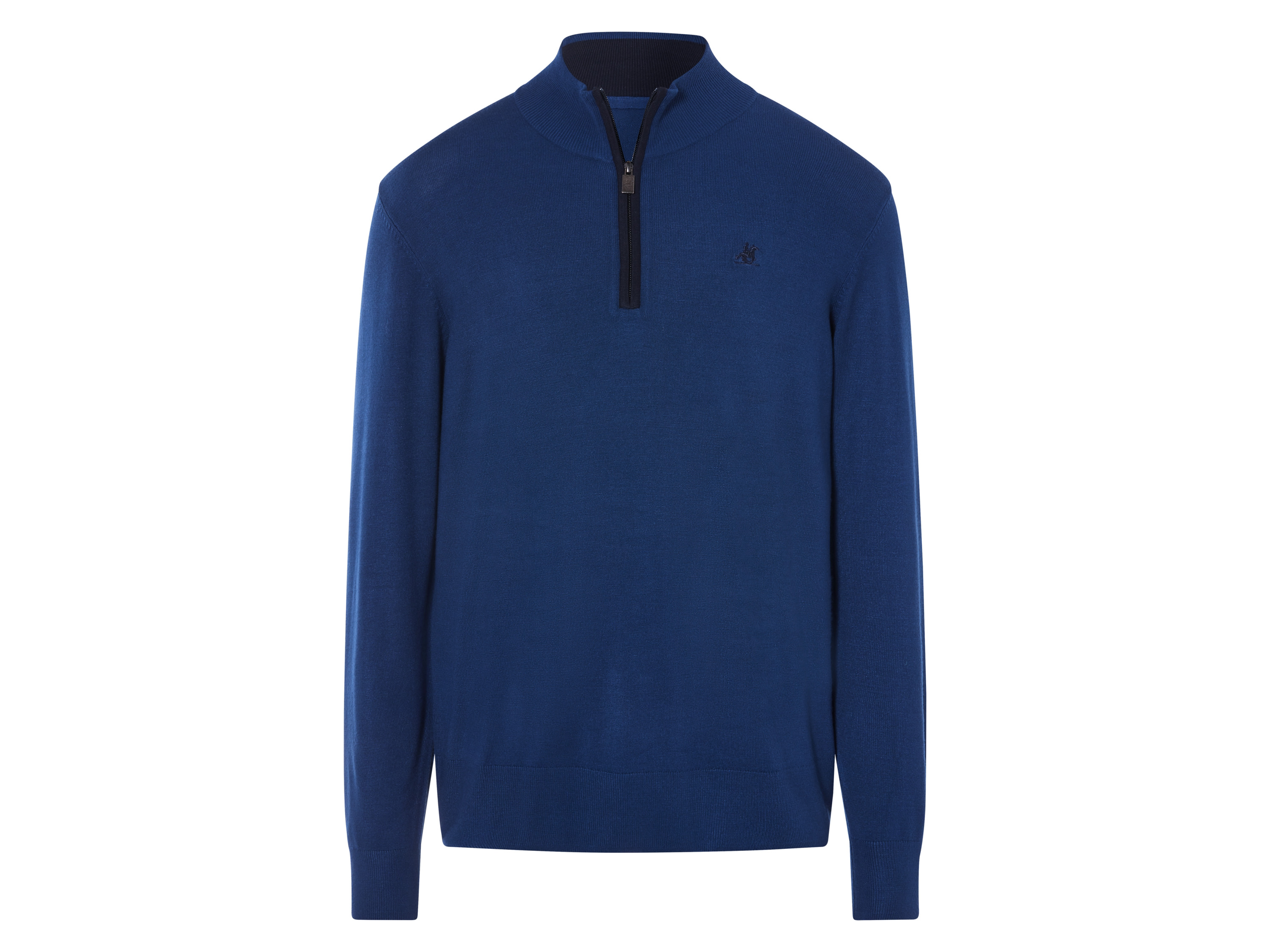 LIVERGY® Sweter męski z wiskozą U.S. GRAND POLO (Niebieski, M (48/50))