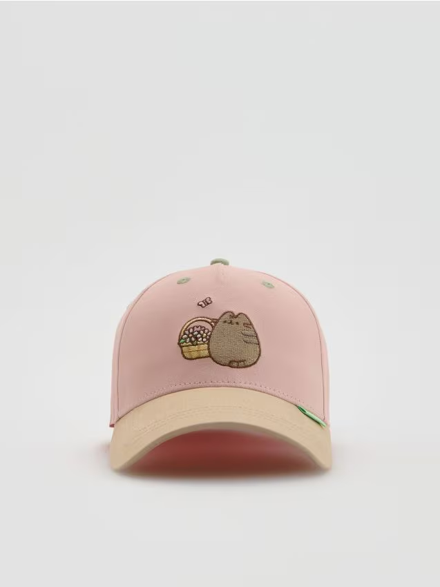 Reserved - Czapka z daszkiem Pusheen - wielobarwny