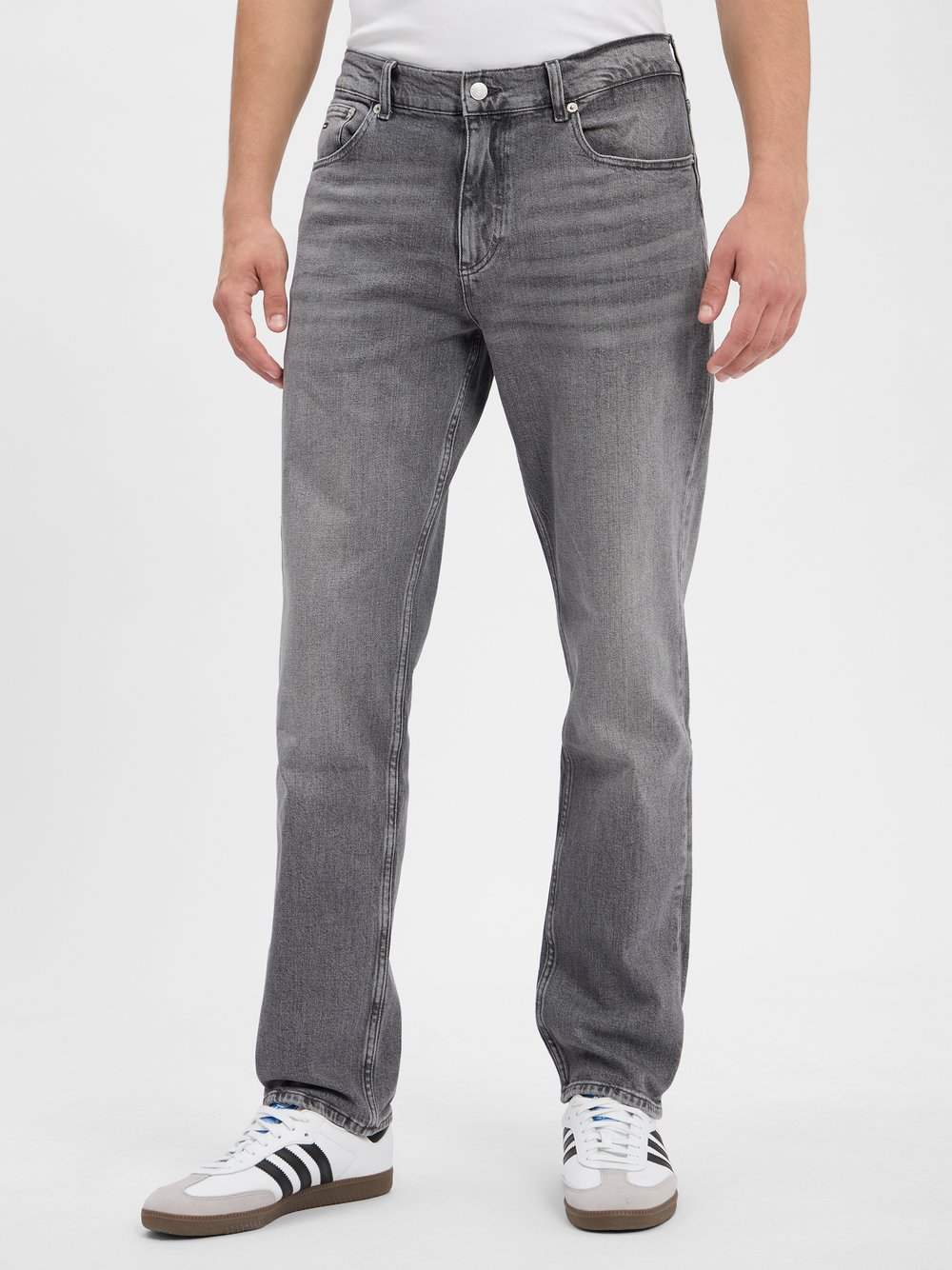 Tommy Jeans Jeansy - Ryan Slim Straight Mężczyźni Bawełna szary, 30-32