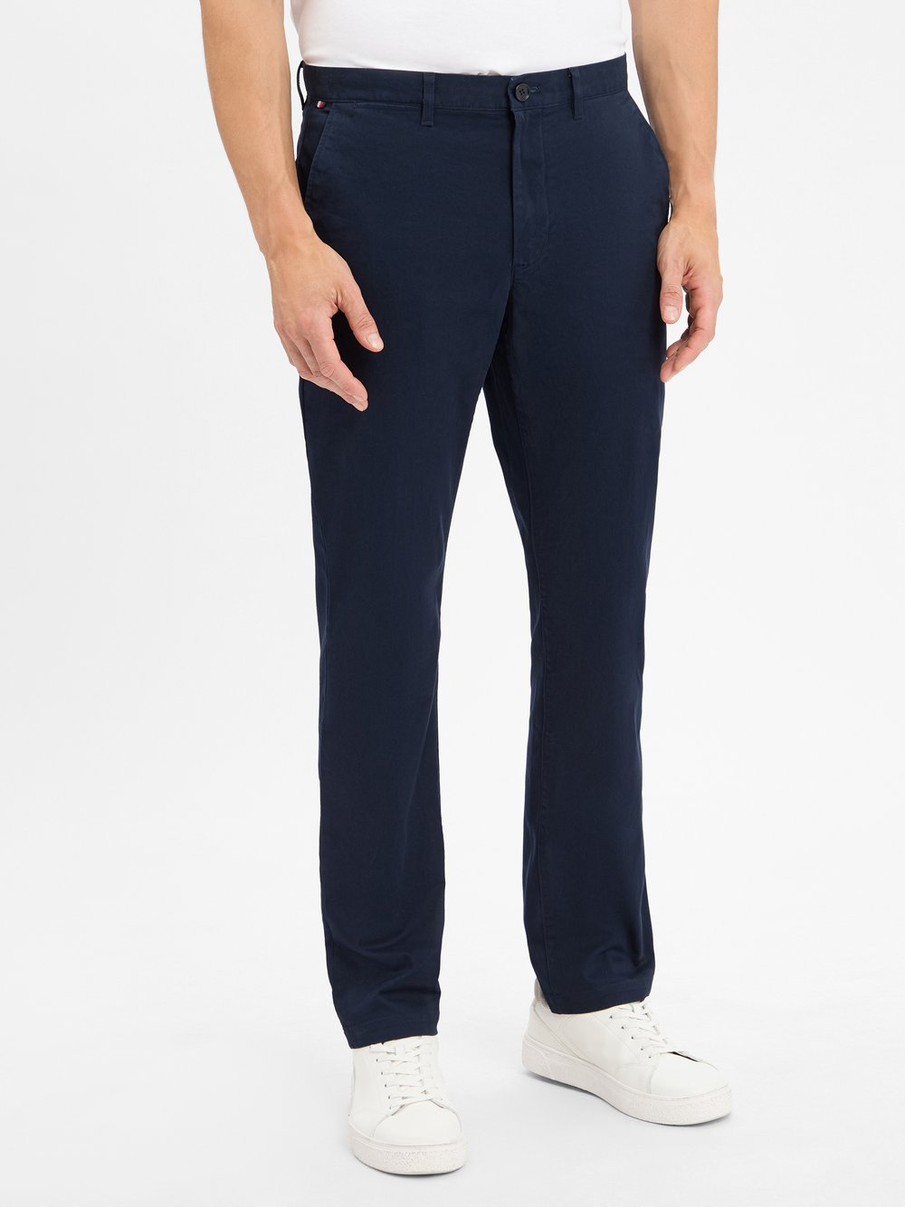 Tommy Hilfiger Męskie spodnie chino - Denton Mężczyźni Bawełna niebieski, 34-34