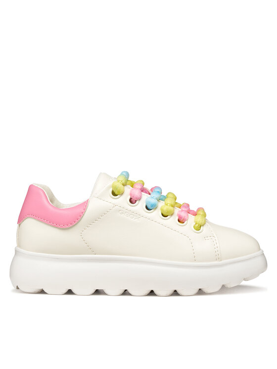 Geox Sneakersy J Puffypop Girl J55MRA 000BC C0406 S Biały