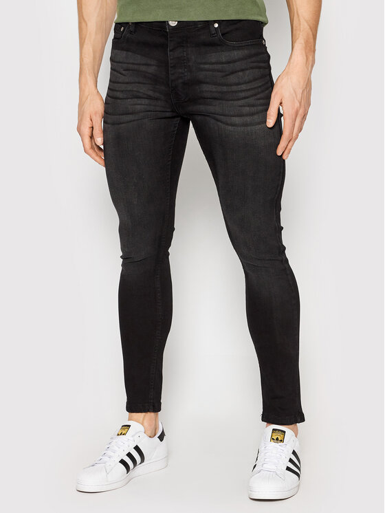 Brave Soul Jeansy MJN-MADISON Czarny Skinny Fit miniaturka