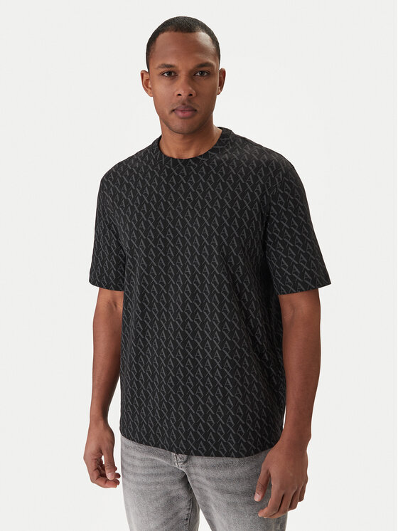 Armani Exchange T-Shirt XM001228 AF10356 FC026 Czarny Regular Fit