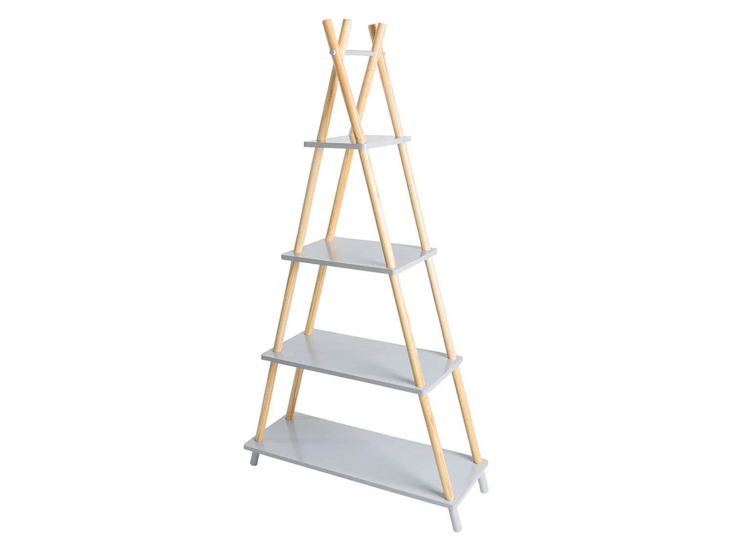 LIVARNO home Regał tipi, 80 x 30 x 147,5 cm (Szary)