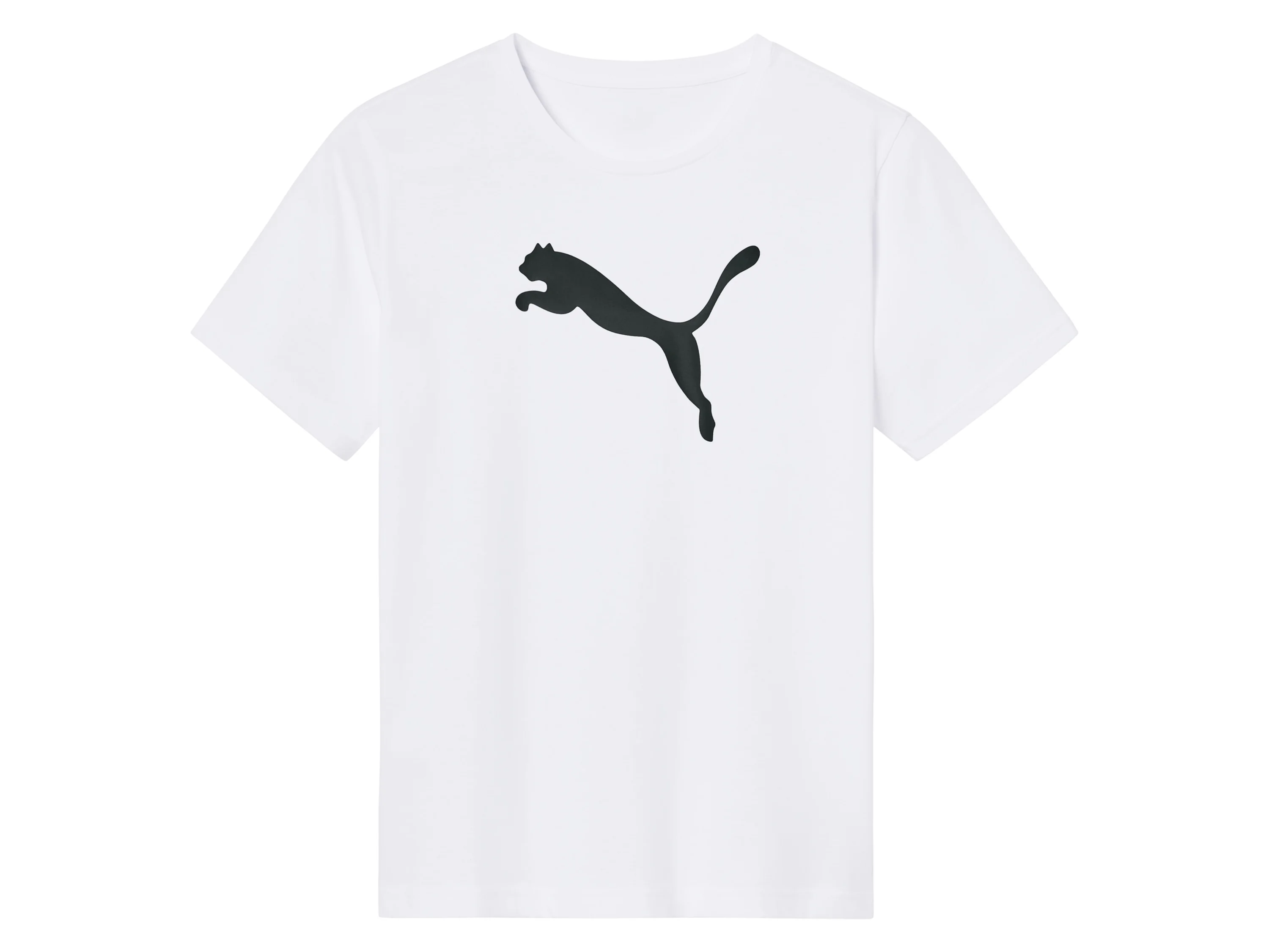 PUMA Koszulka dziecięca z dużym logo (Biały, 128) miniaturka