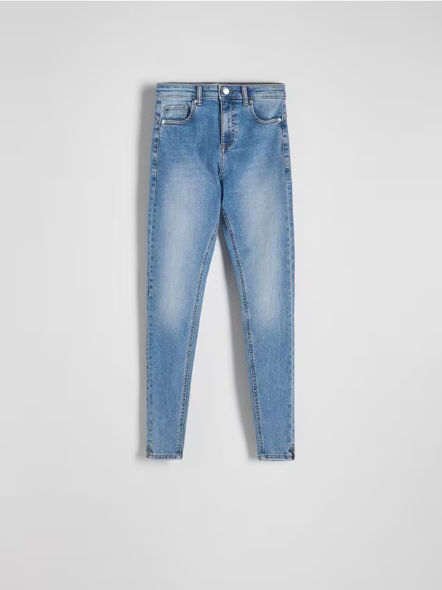 Reserved - Jeansy push up slim long leg - niebieski