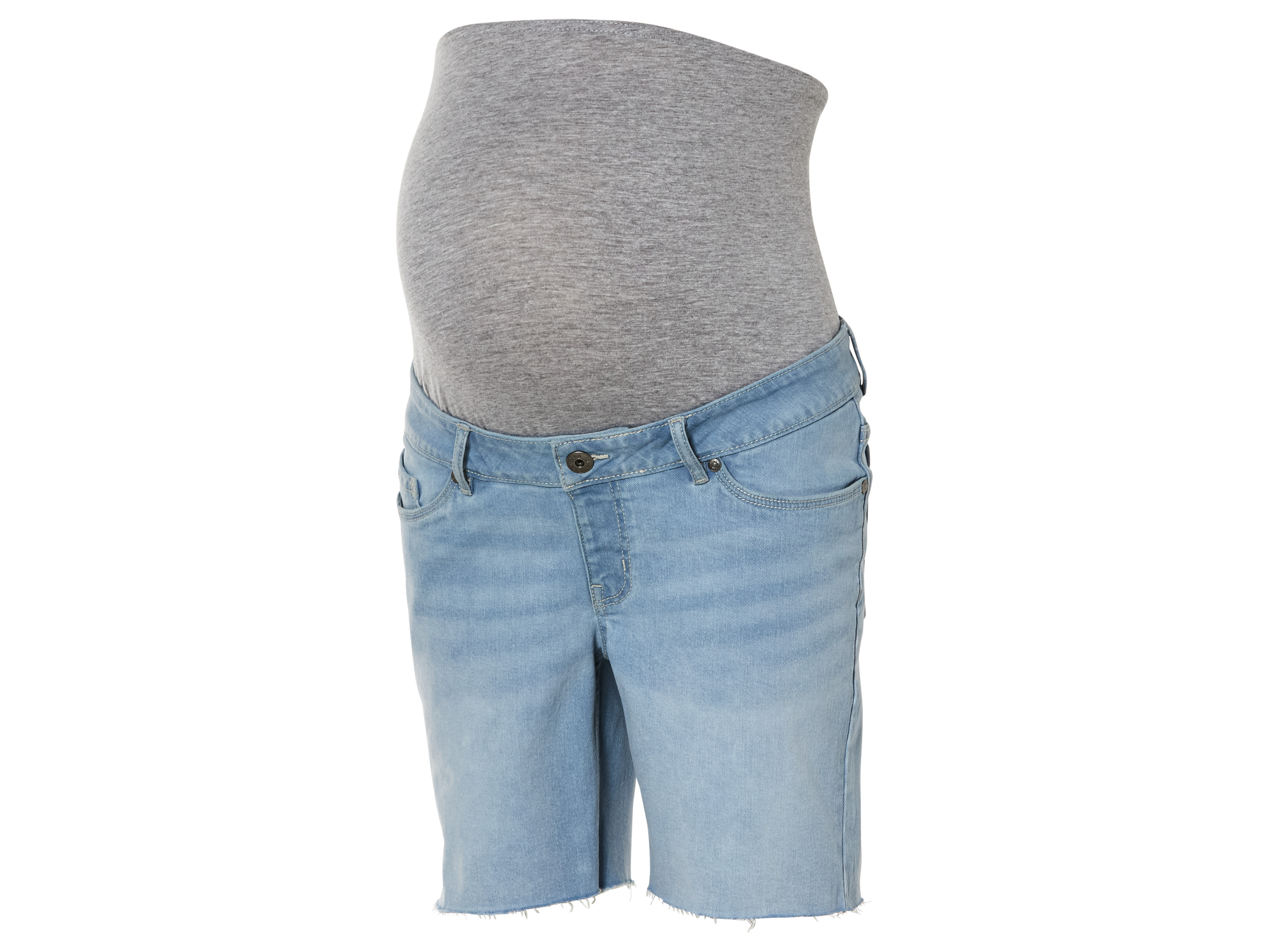 esmara® Szorty jeansowe damskie ciążowe z bawełną (Jasnoniebieski, 40) miniaturka