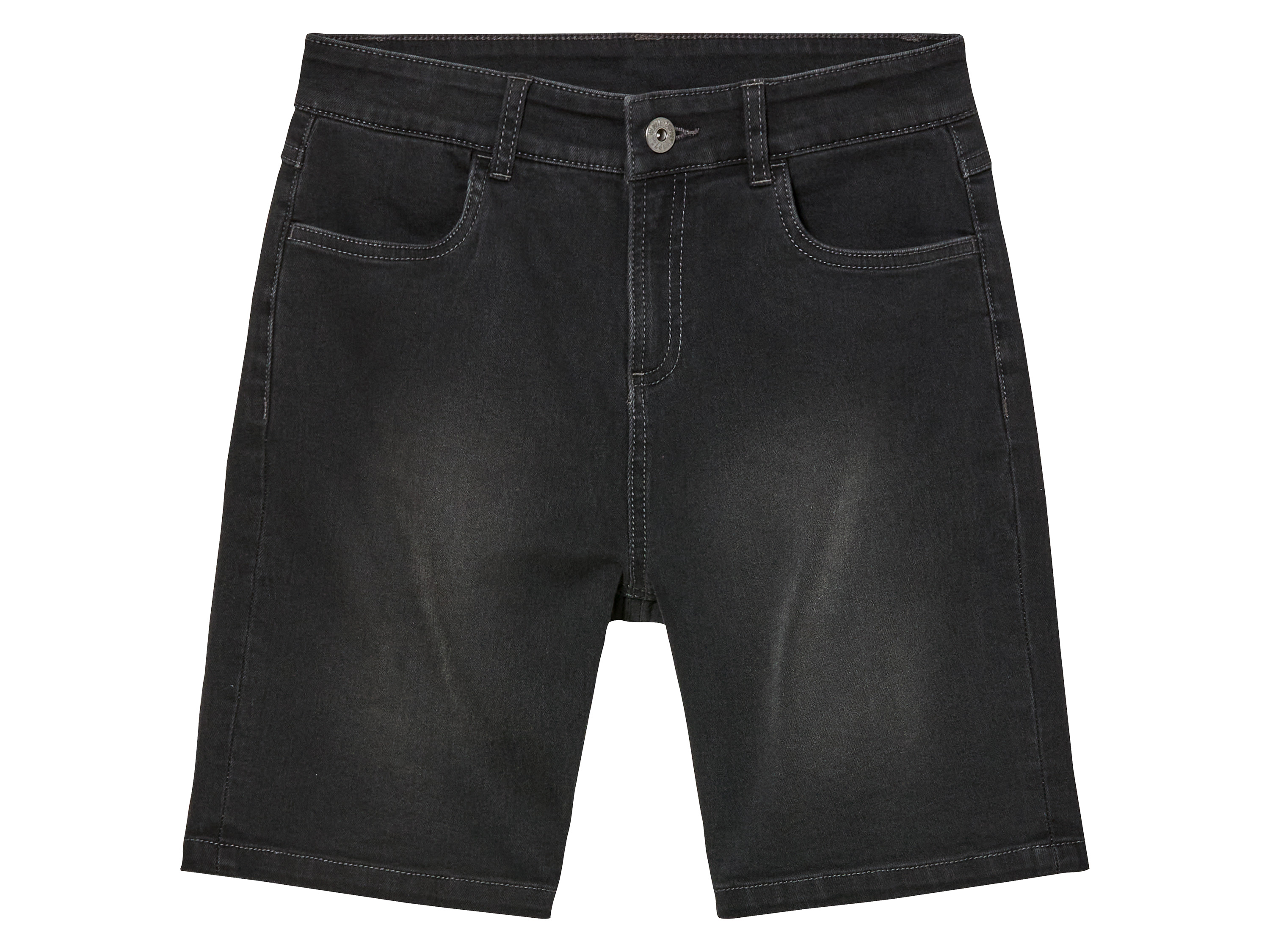 pepperts!® Spodenki jeansowe chłopięce z bawełną (146/152, Ciemnoszary)
