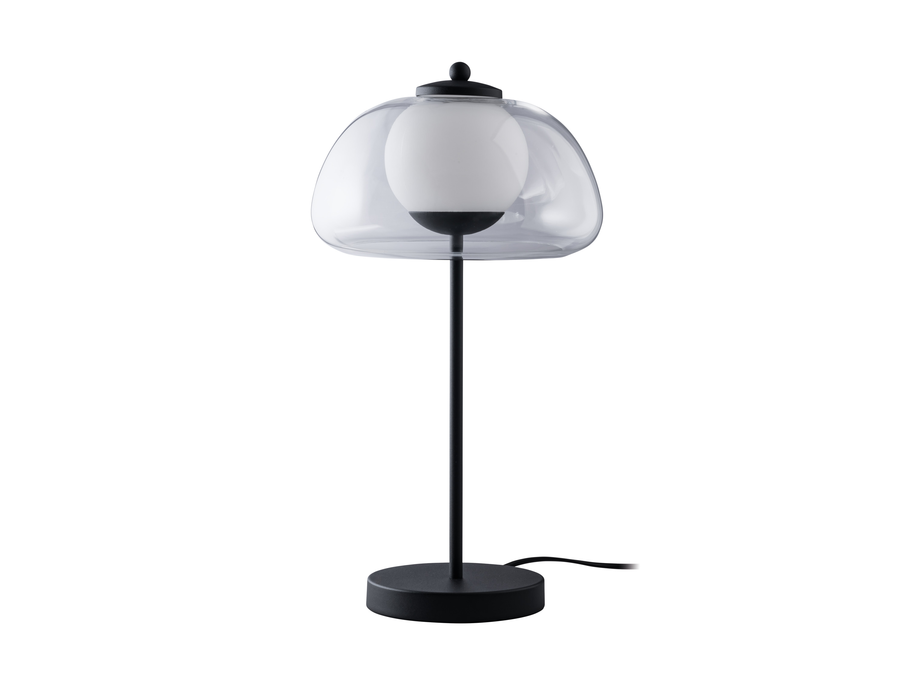 LIVARNO home Lampka stołowa LED z półprzezroczystym kloszem, 3 W  (Przezroczysty)