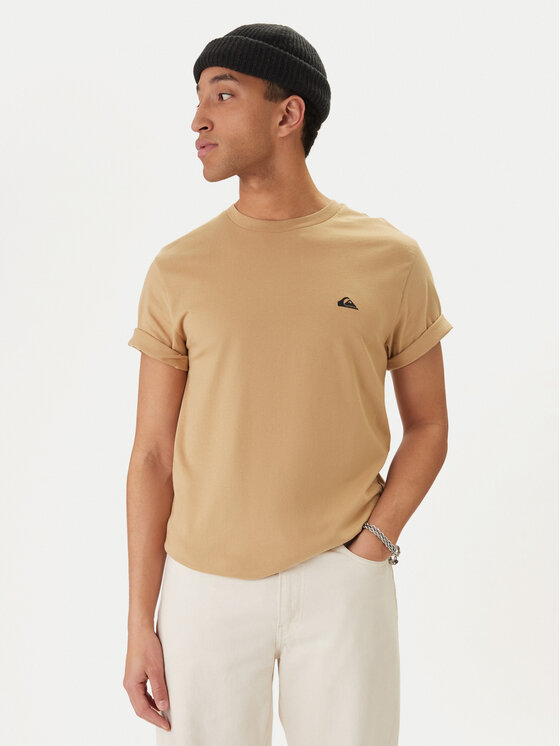 Quiksilver T-Shirt EQYZT07711 Beżowy Regular Fit