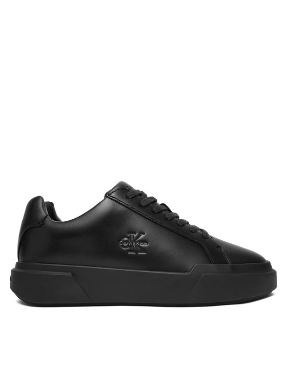 Calvin Klein Sneakersy Chunky Cupsole Laceup Lth Wn YW0YW01947 Czarny