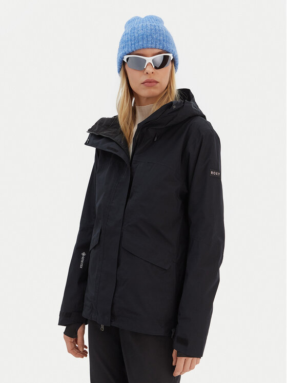 Roxy Kurtka narciarska Gore-Tex Stormday ERJTJ03507 Czarny Tailored Fit