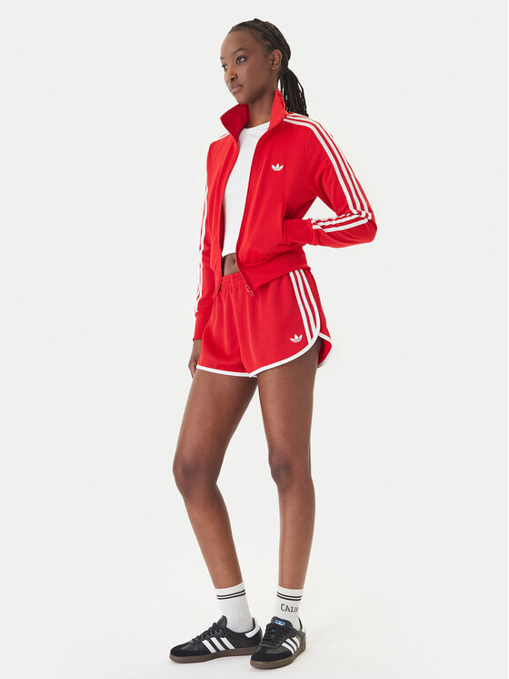 adidas Szorty sportowe 3-Stripes Sprinter KD3716 Czerwony Regular Fit