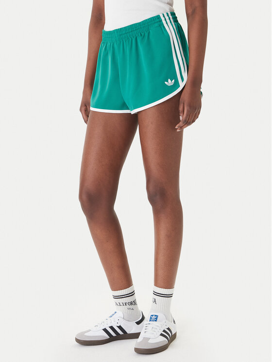 adidas Szorty sportowe 3-Stripes Sprinter KD3717 Zielony Regular Fit